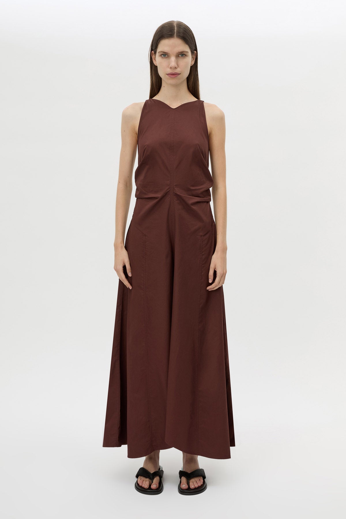 Brera Midi Dress Chocolate Brown - CAMILLA AND MARC C&M Brera Midi Dress Chocolate Brown - CAMILLA AND MARC C&M