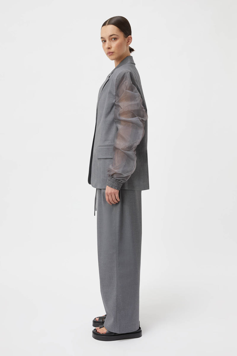 Zephyr Sheer Bomber Blazer in Grey CAMILLA AND MARC® Official C&M