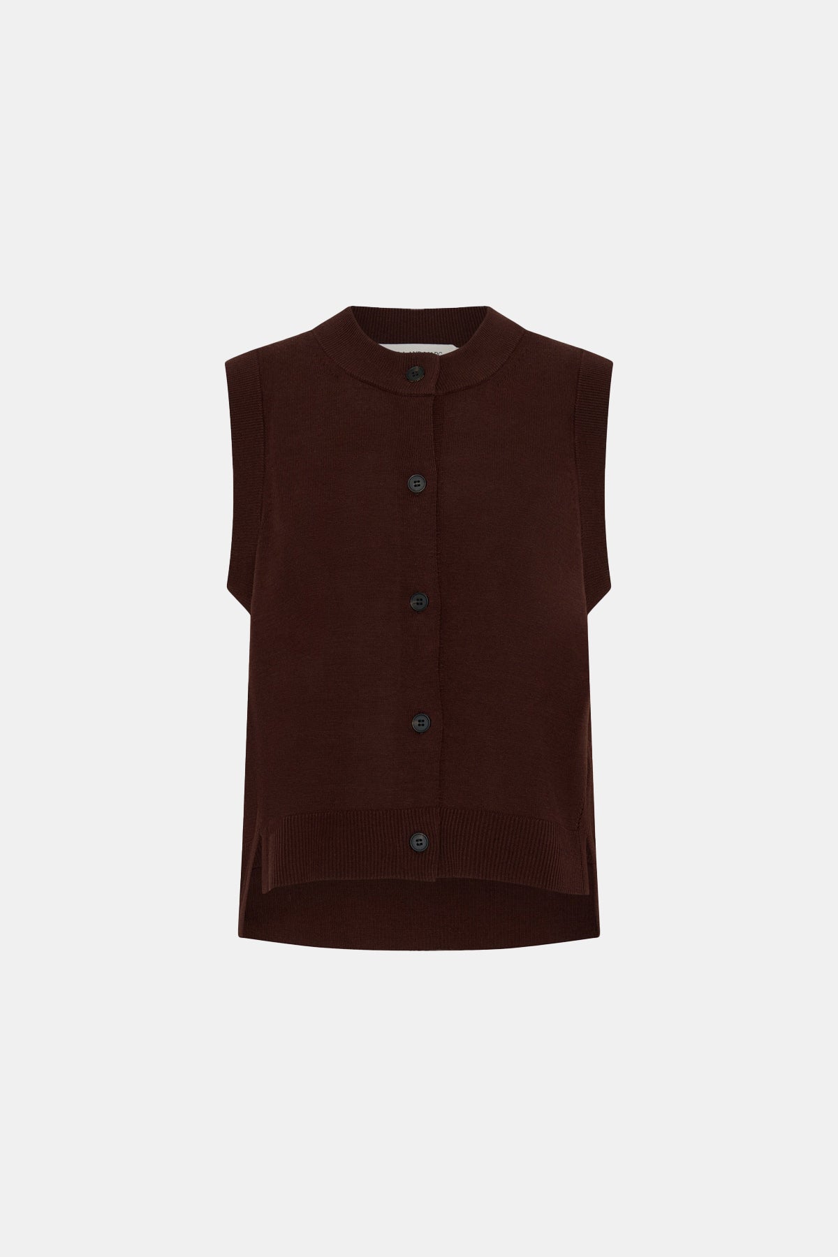 Cardinal Sleeveless Cardigan