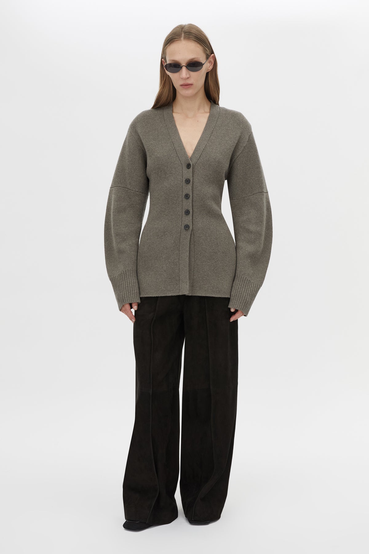 Crawford Knit Cardigan in Squirrel - CAMILLA AND MARC® C&M