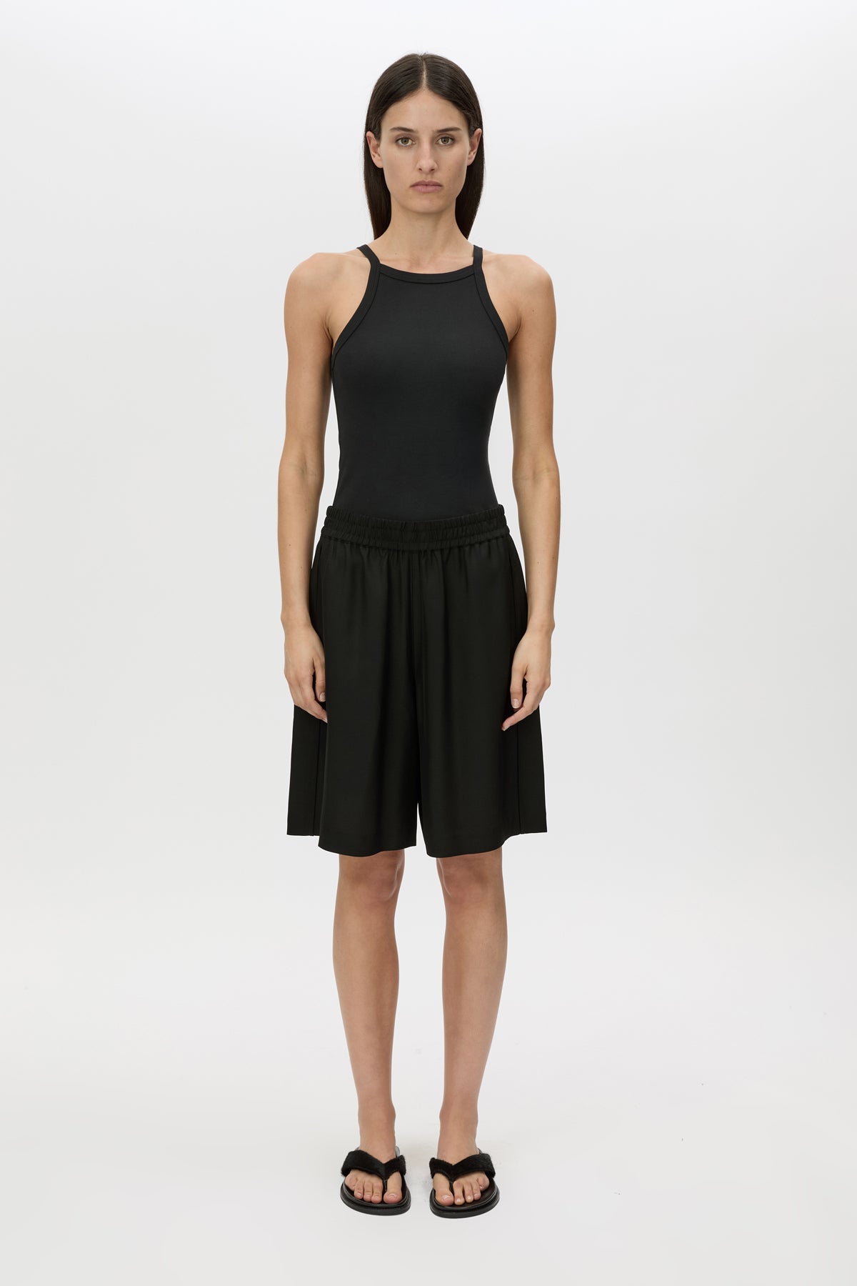 Lazaro Bermuda Short in Black - CAMILLA AND MARC® C&M