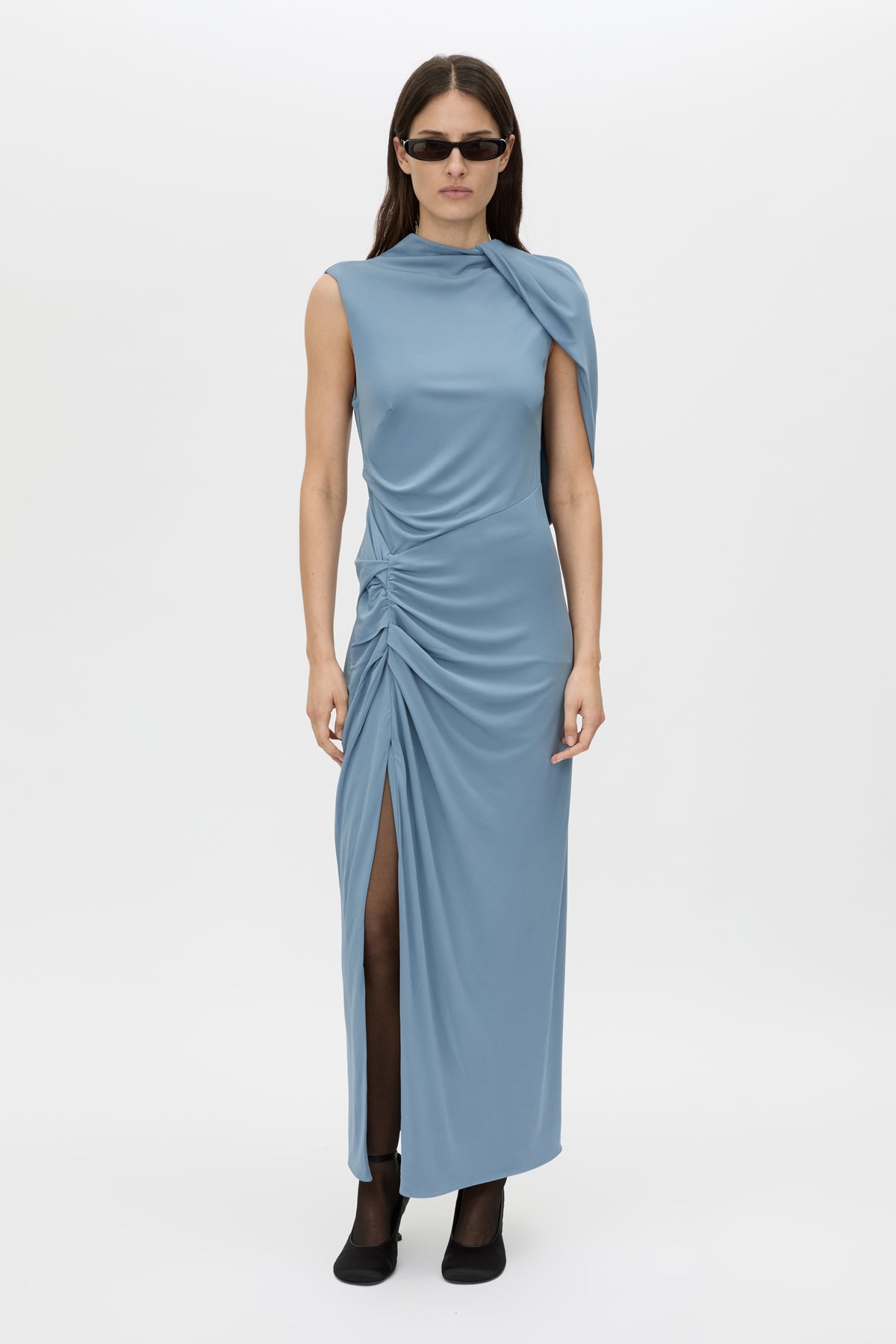Paloma Draped Sleeve Dress