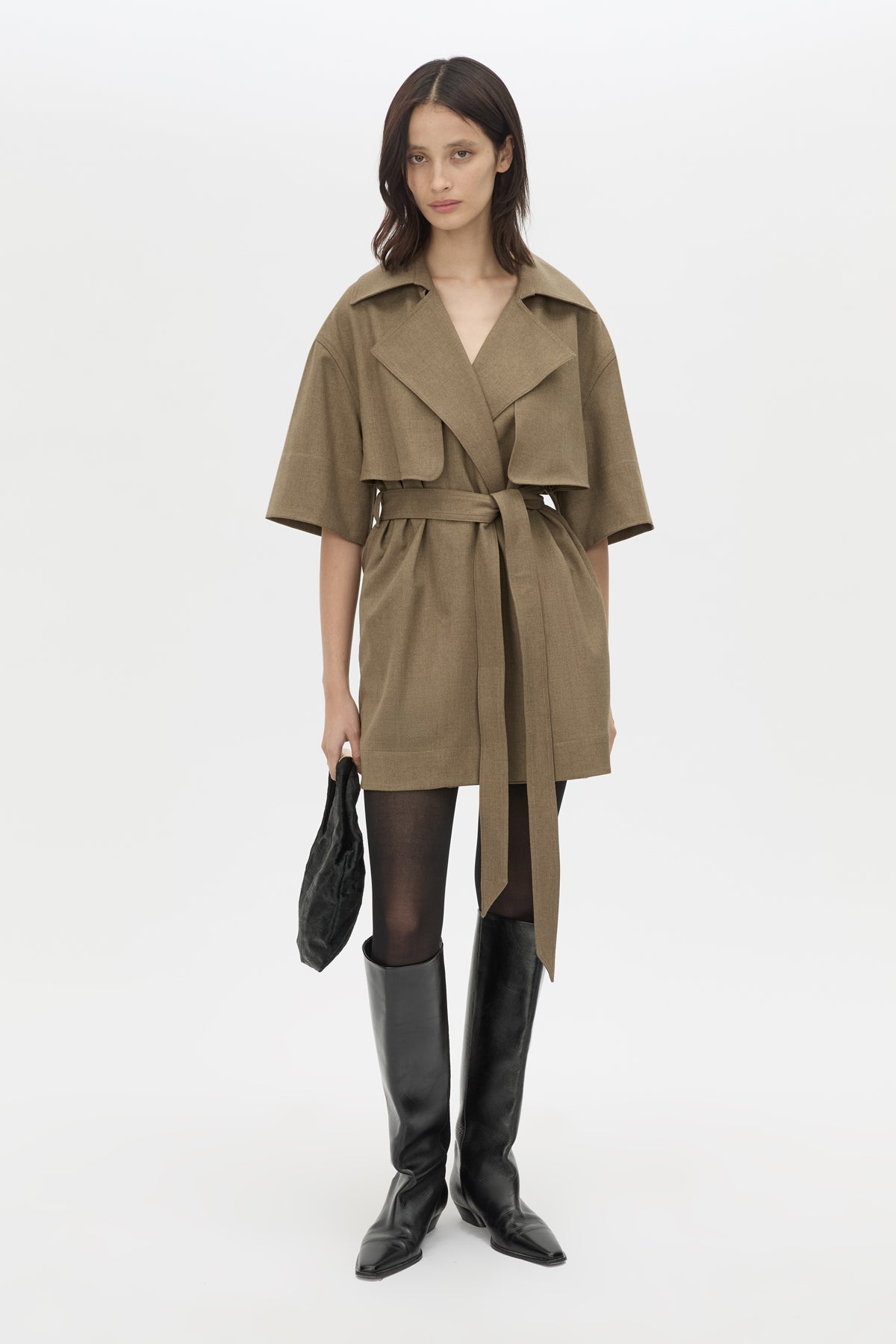 Sander Trench Dress in Sable Marle - CAMILLA AND MARC C&M Sander Trench Dress in Sable Marle - CAMILLA AND MARC C&M