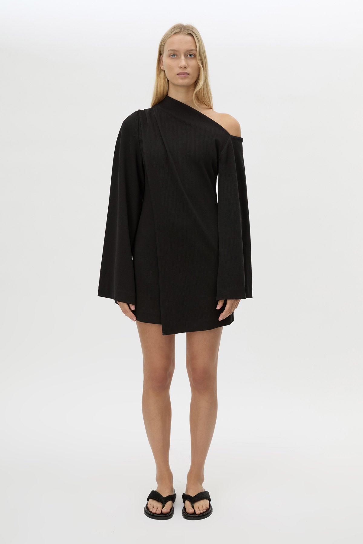 camilla and marc off the shoulder dress Serenitas Mini Dress in Black