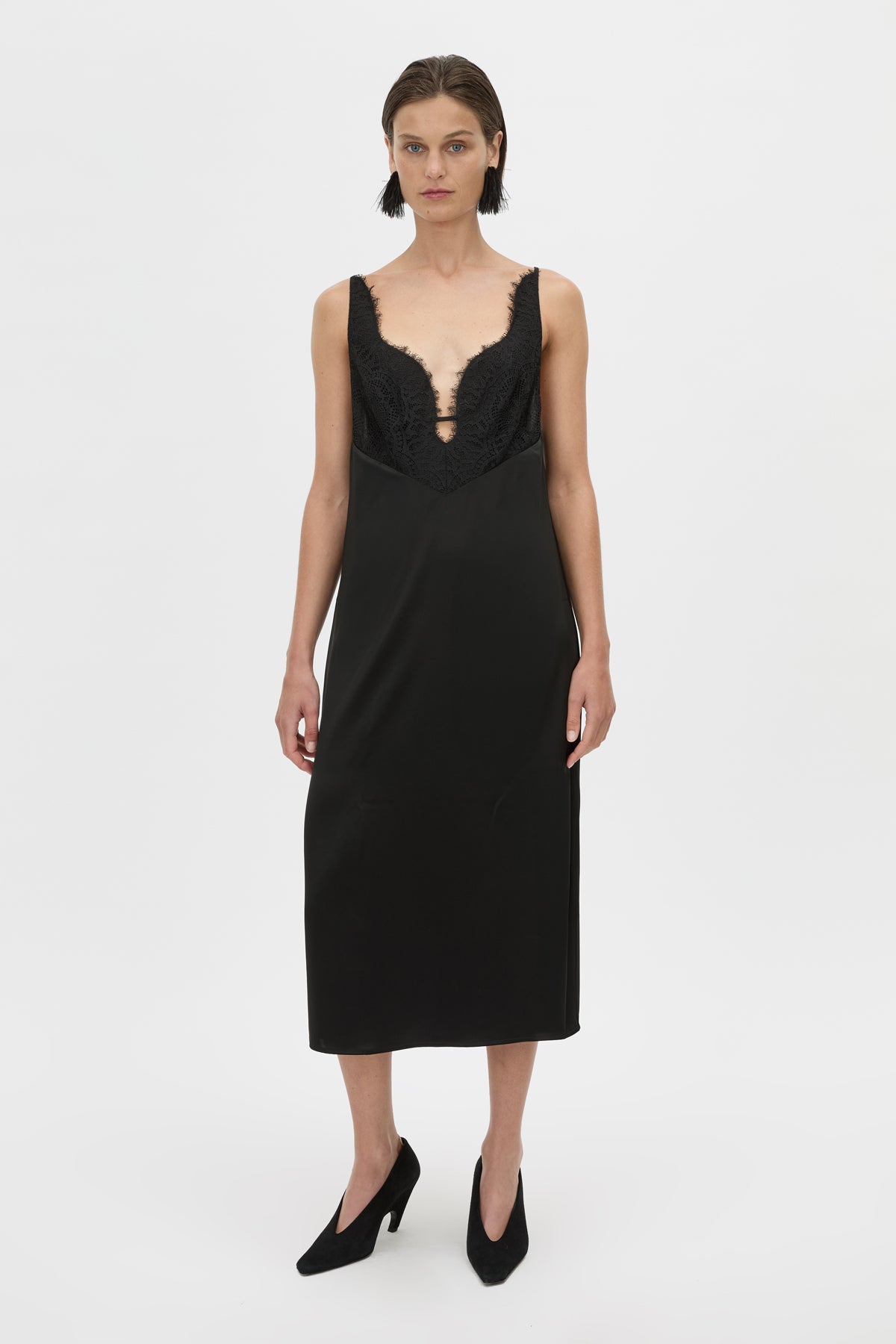 camilla black dress Tahlia Midi Long dress - Mixed Size_ 9 A refined front slit Photo Print Size:8x12