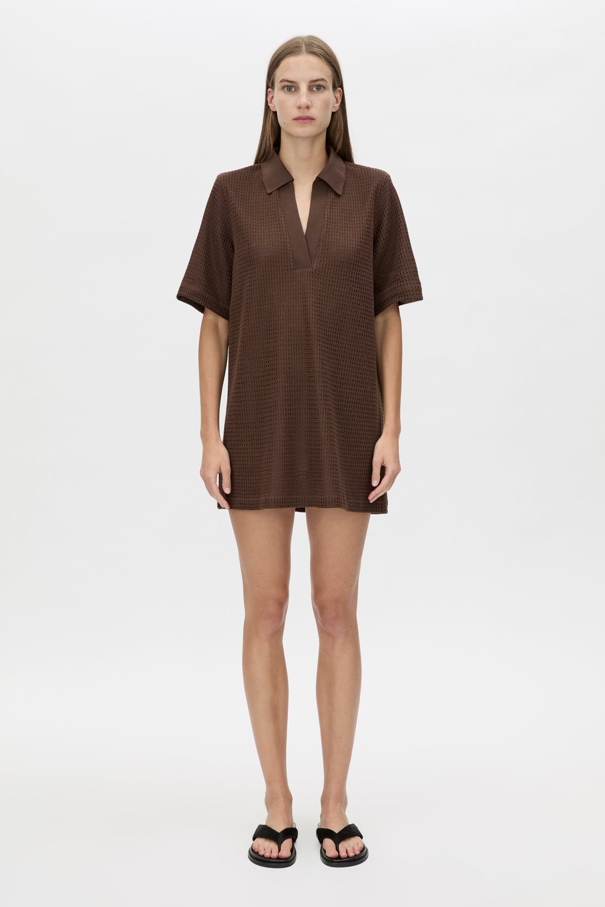Turrell Mini Dress in Chocolate Brown - CAMILLA AND MARC® C&M