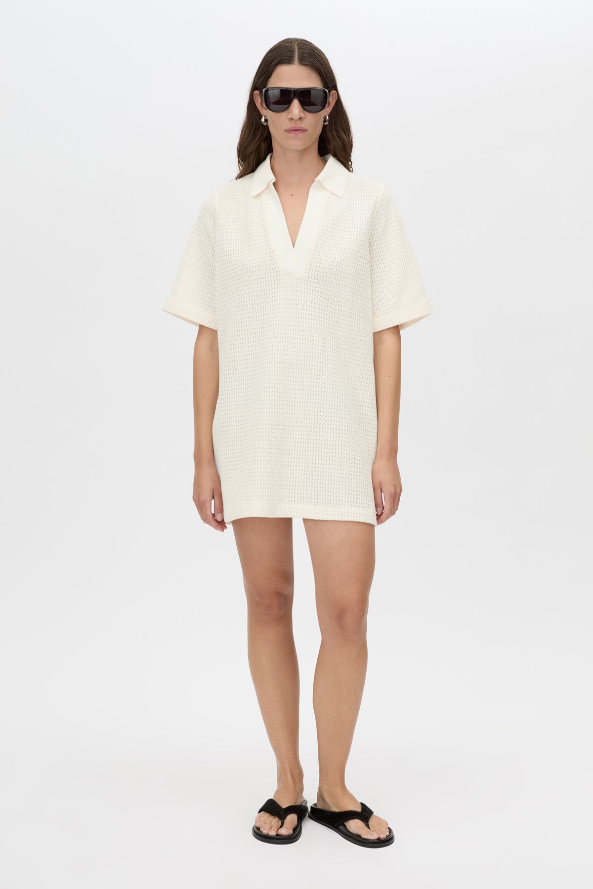 Turrell Mini Dress in Ivory White - CAMILLA AND MARC® C&M