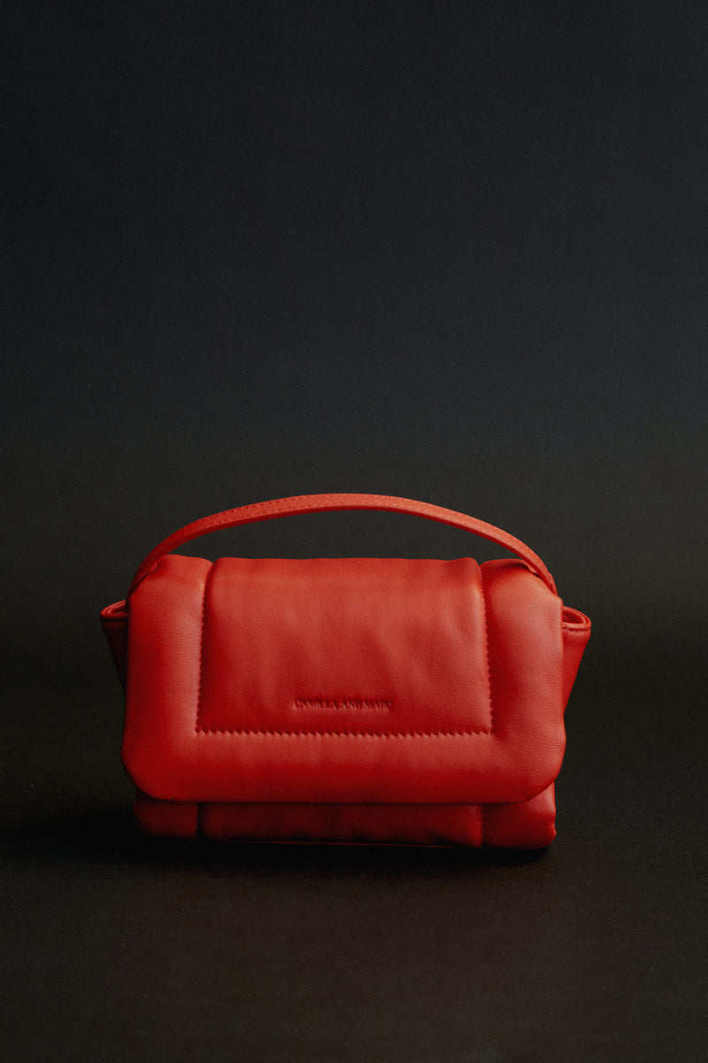 CAMILLA AND MARC Paloma Micro Mini Bag in Chilli Red