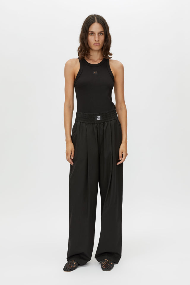 Bloom Embroidered Tank in Black CAMILLA AND MARC® C&M