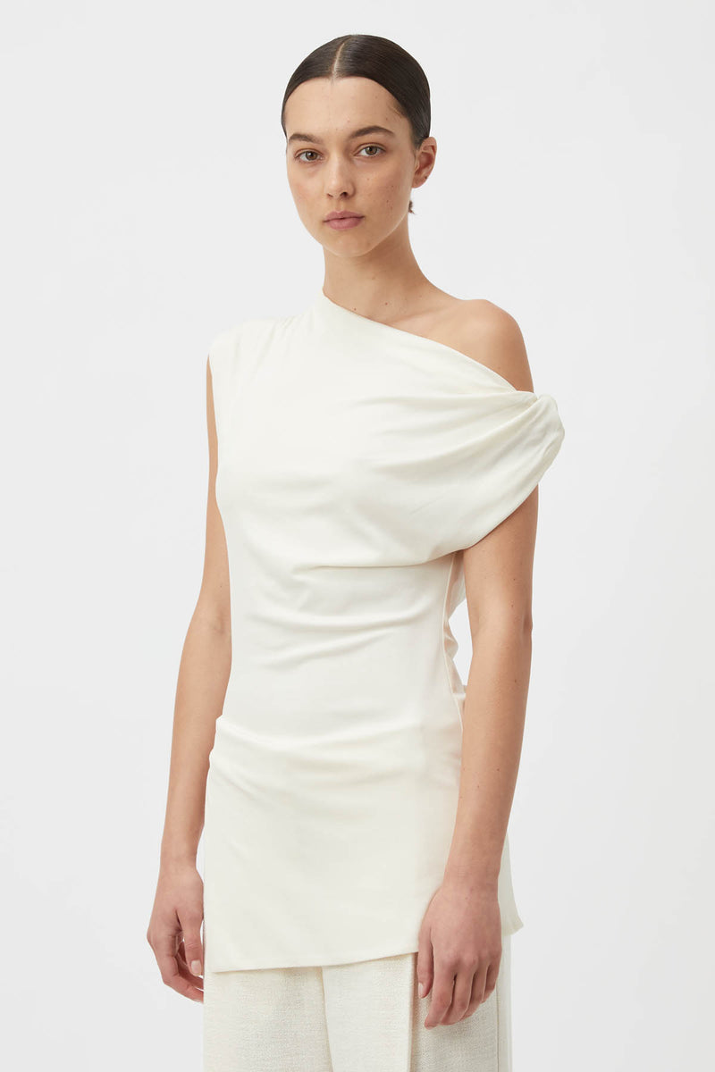 Annalise Off-the-shoulder Top in Ivory White - CAMILLA AND MARC ...