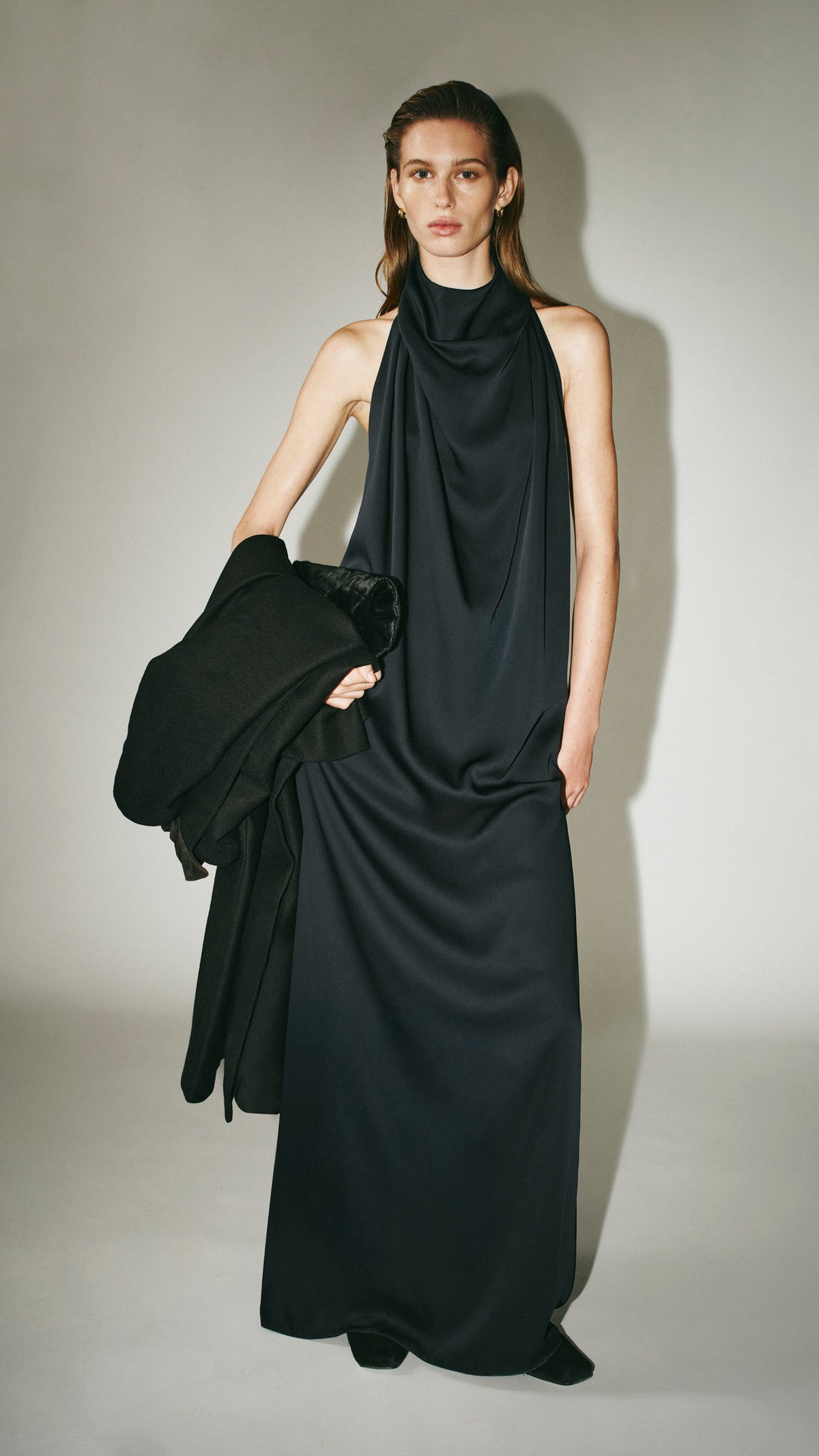 Elowyn Halter Maxi Dress in French Navy - CAMILLA AND MARC C&M Elowyn Halter Maxi Dress in French Navy - CAMILLA AND MARC C&M