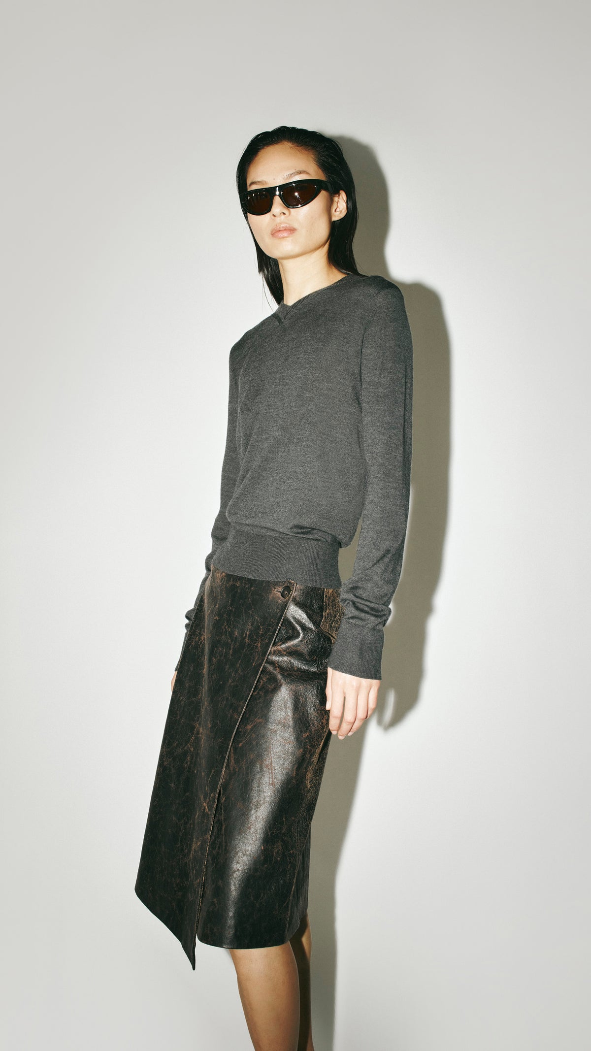 Leona Knit V Neck Sweater