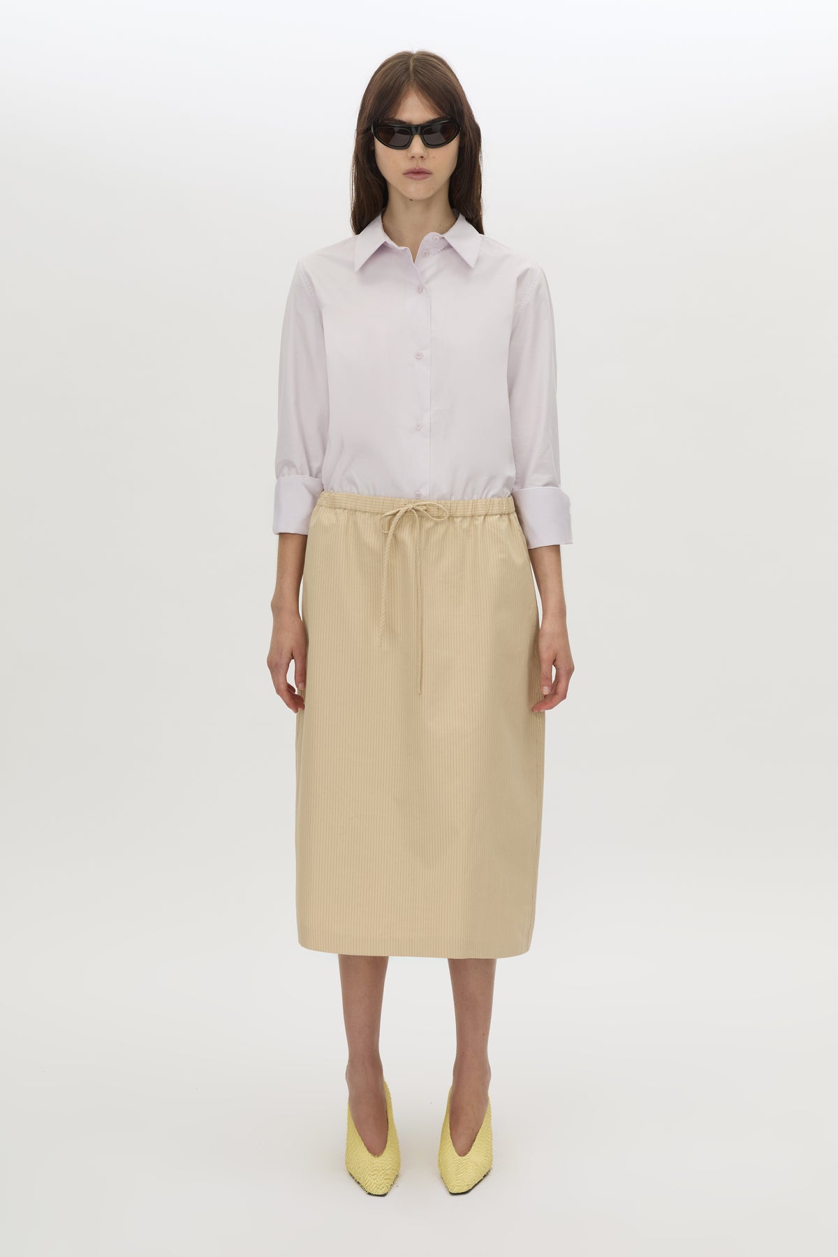 Oren Stripe Midi Skirt