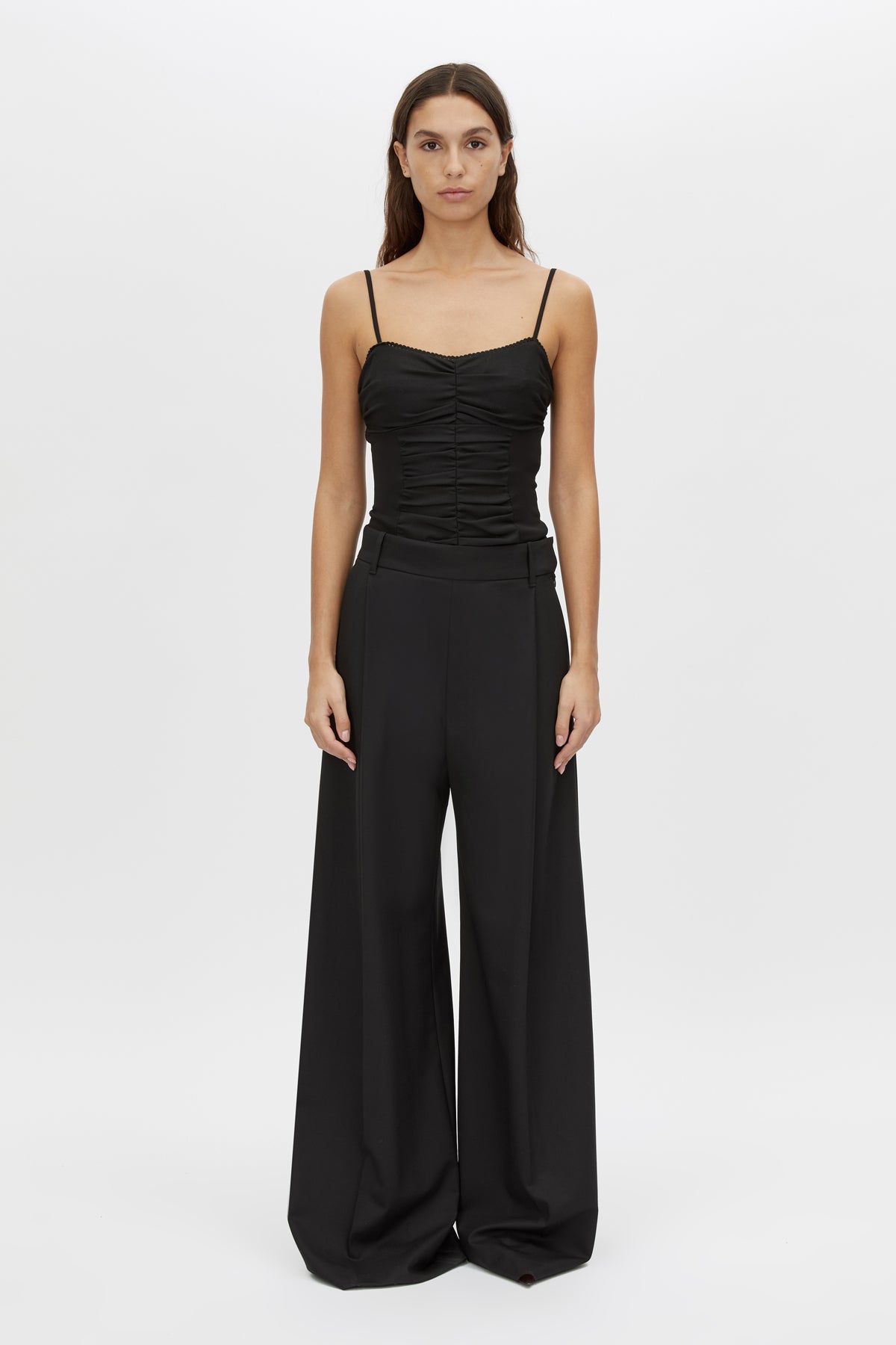Floret Tailored Pant in Black - CAMILLA AND MARC® C&M