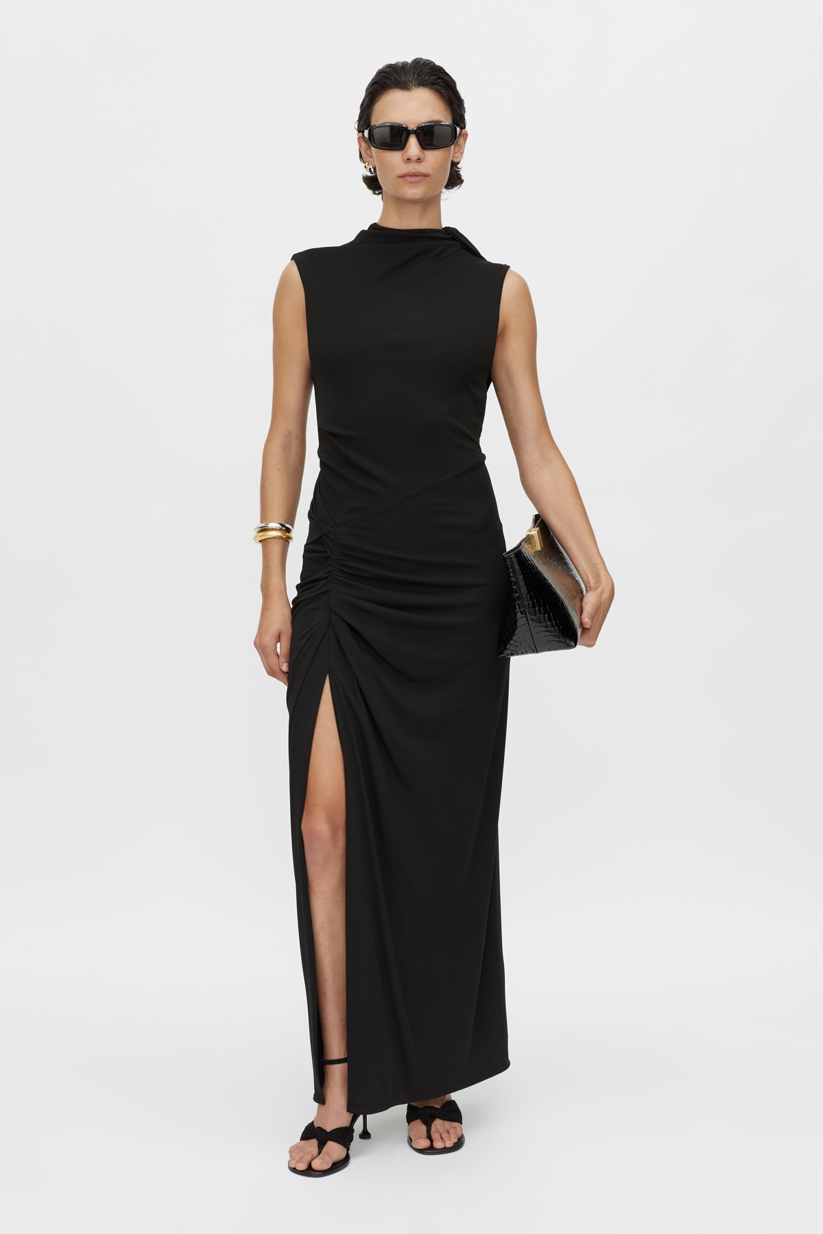Paloma Draped Sleeve Dress