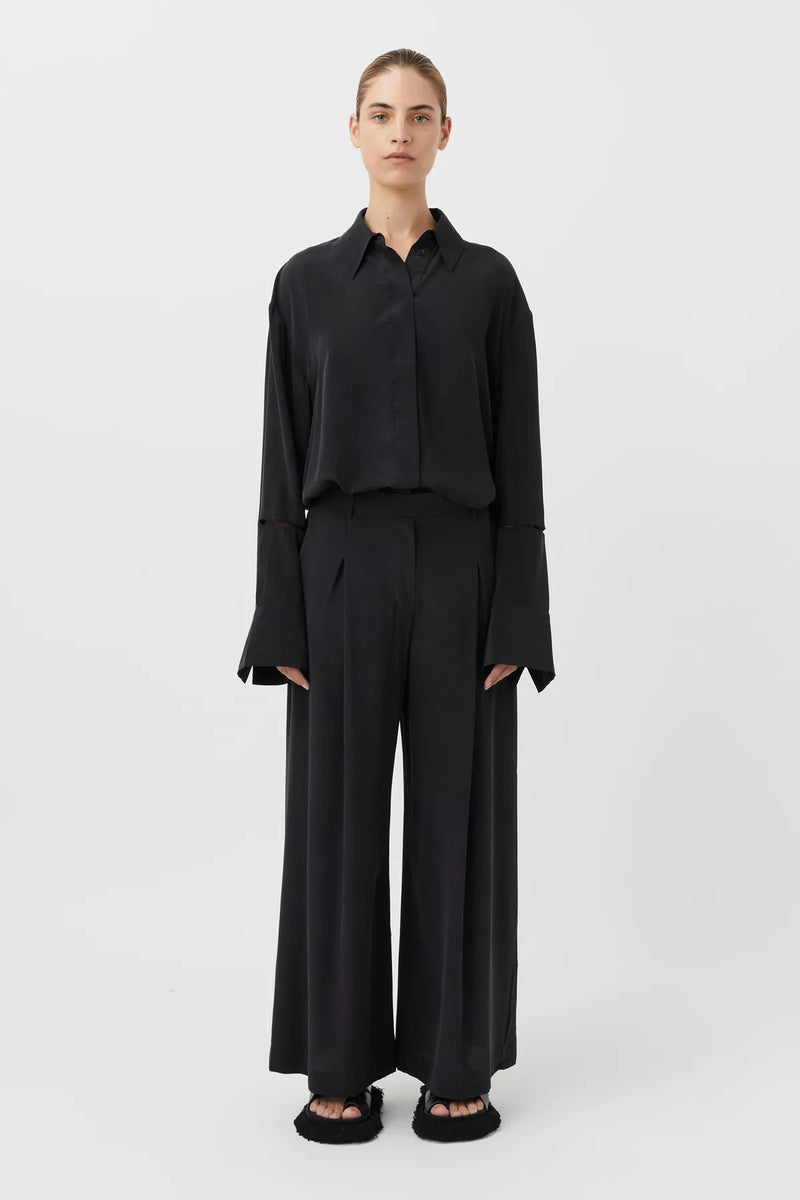 Seren Low-waisted Silk Pant in Black - CAMILLA AND MARC® Official C&M
