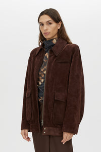 Zaha Leather Bomber