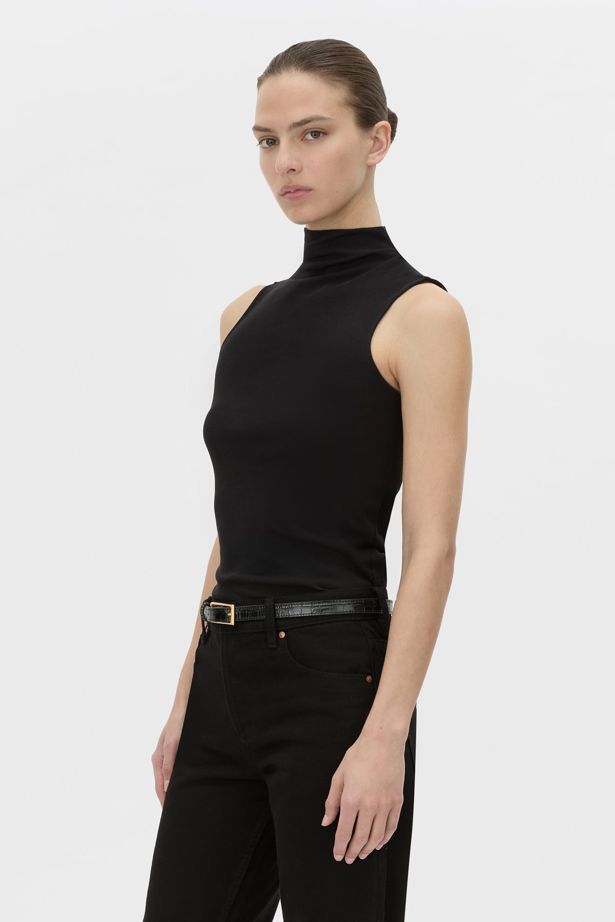 Dakota Sleeveless High Neck Top