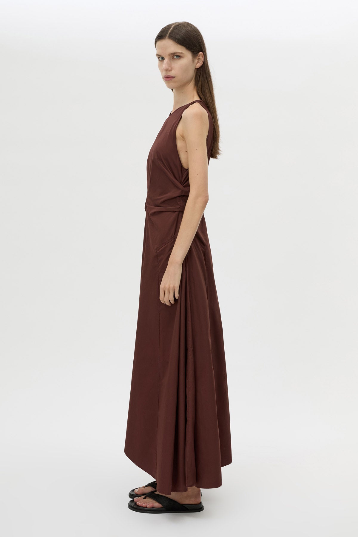 chocolate brown midi dress Brera Midi Dress Chocolate Brown