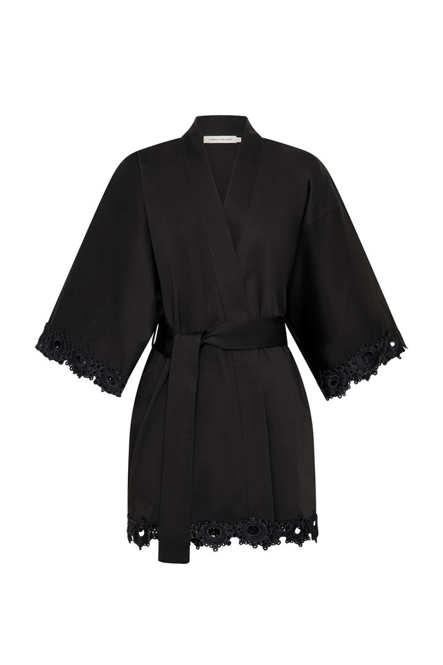 Marina Robe Mini Dress in Black CAMILLA AND MARC C M