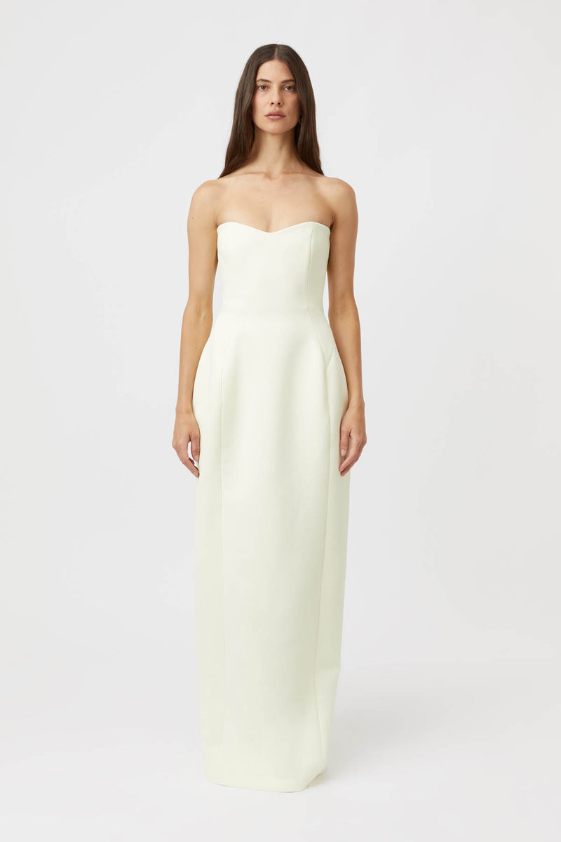 Memphis Strapless Maxi Dress in Cream - CAMILLA AND MARC® Official C&M
