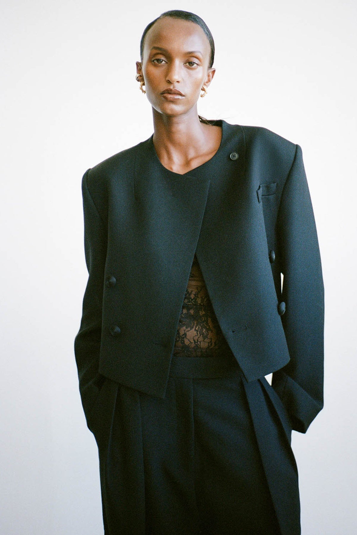 Caius Relaxed Cropped Blazer