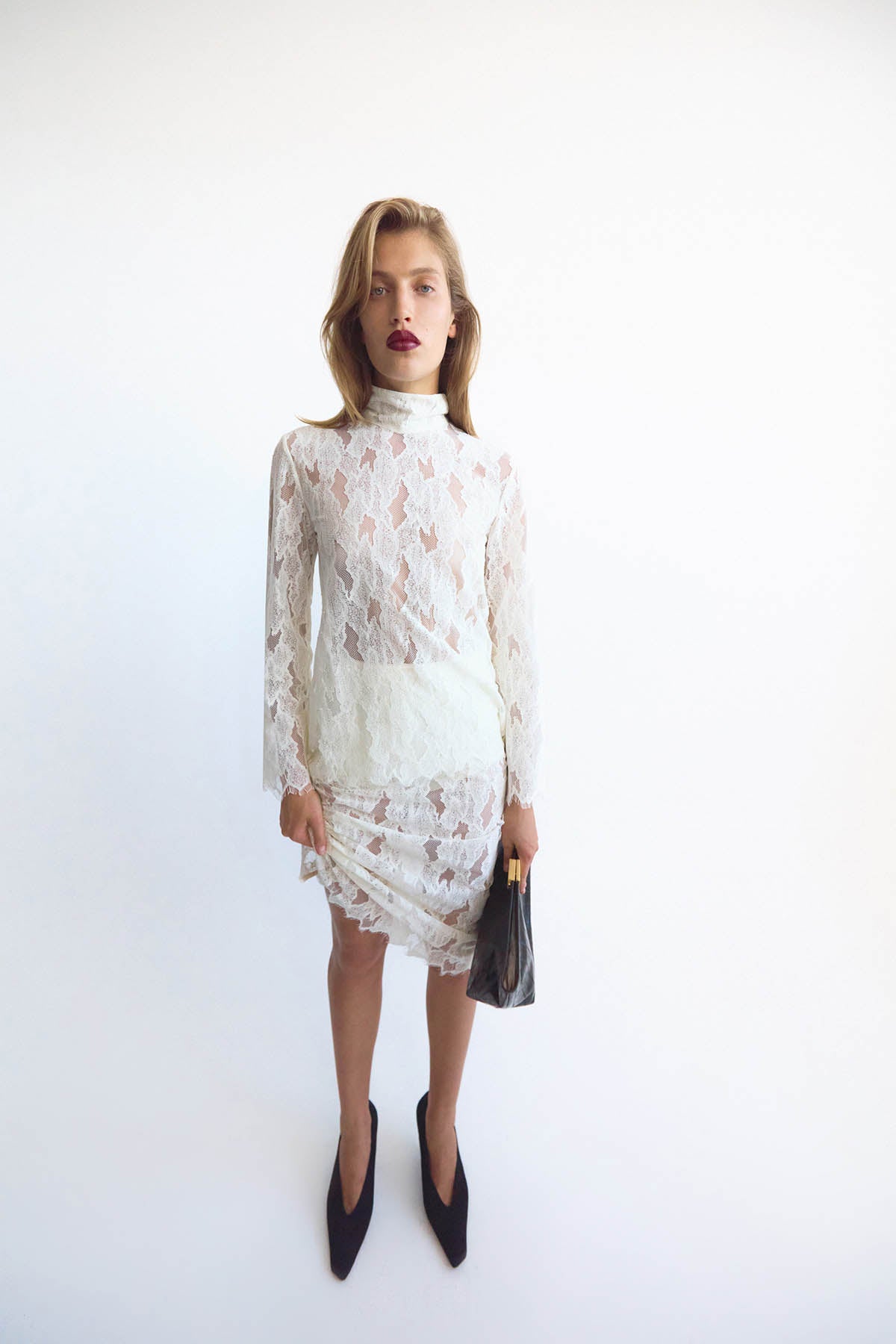 Zemira Lace Midi Skirt