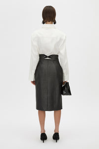 Alpine Textured Midi Skirt