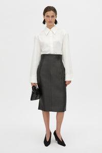 Alpine Textured Midi Skirt