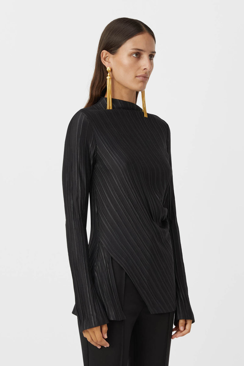 Alto Long Sleeve Top in Black CAMILLA AND MARC® C&M