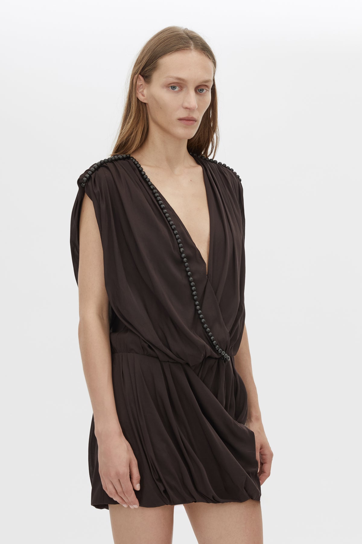 【新品未使用】andmary Camilla mini dress ブラウン Amery Mini Dress in Espresso Brown - CAMILLA AND MARC® C&M