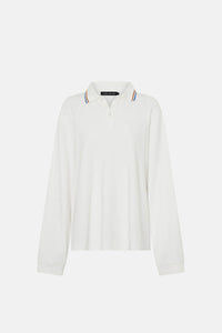 Aqui Long Sleeve Monogram Top