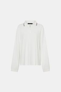 Aqui Long Sleeve Monogram Top