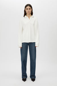 Aqui Long Sleeve Monogram Top