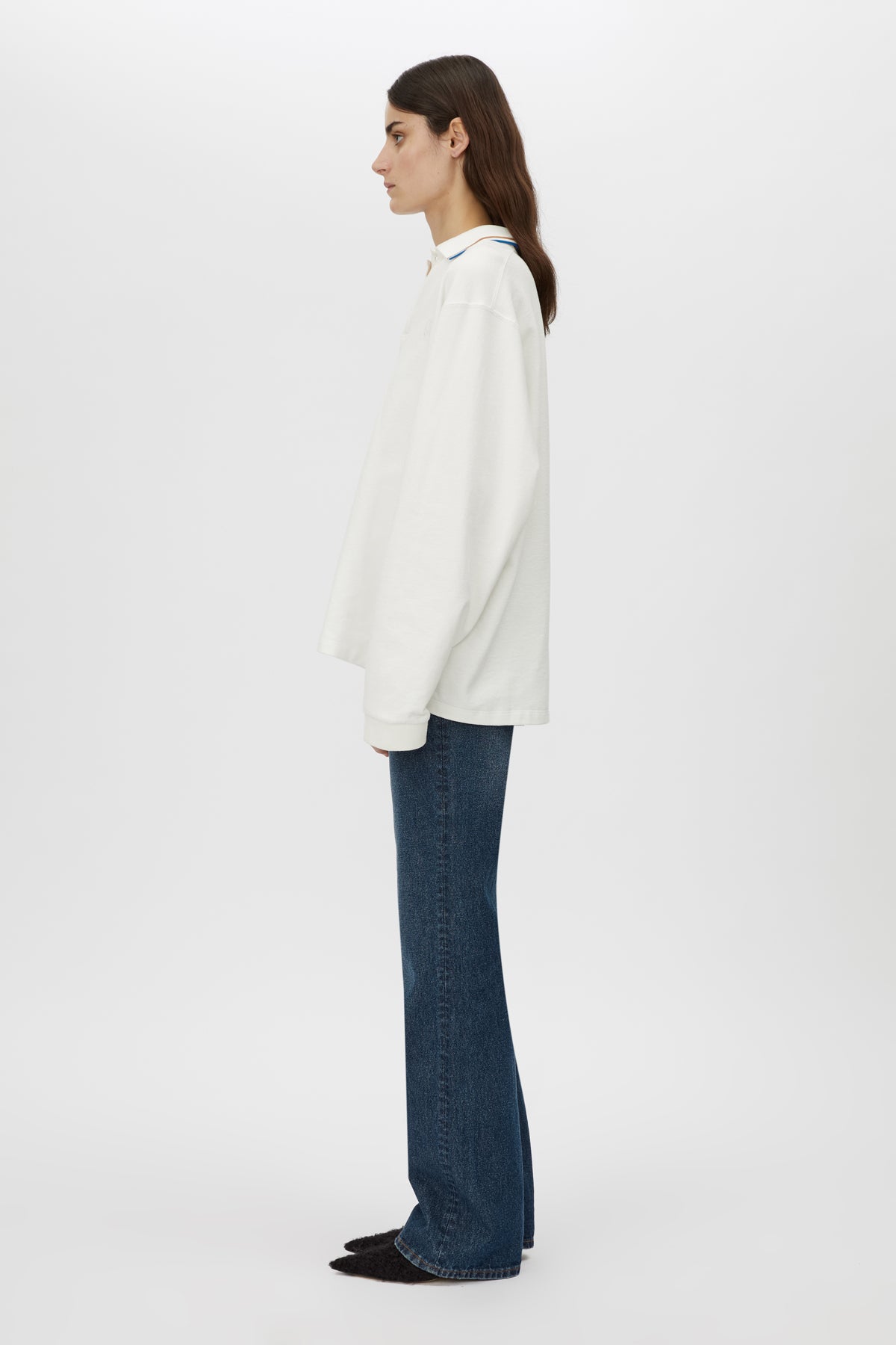 Aqui Long Sleeve Monogram Top