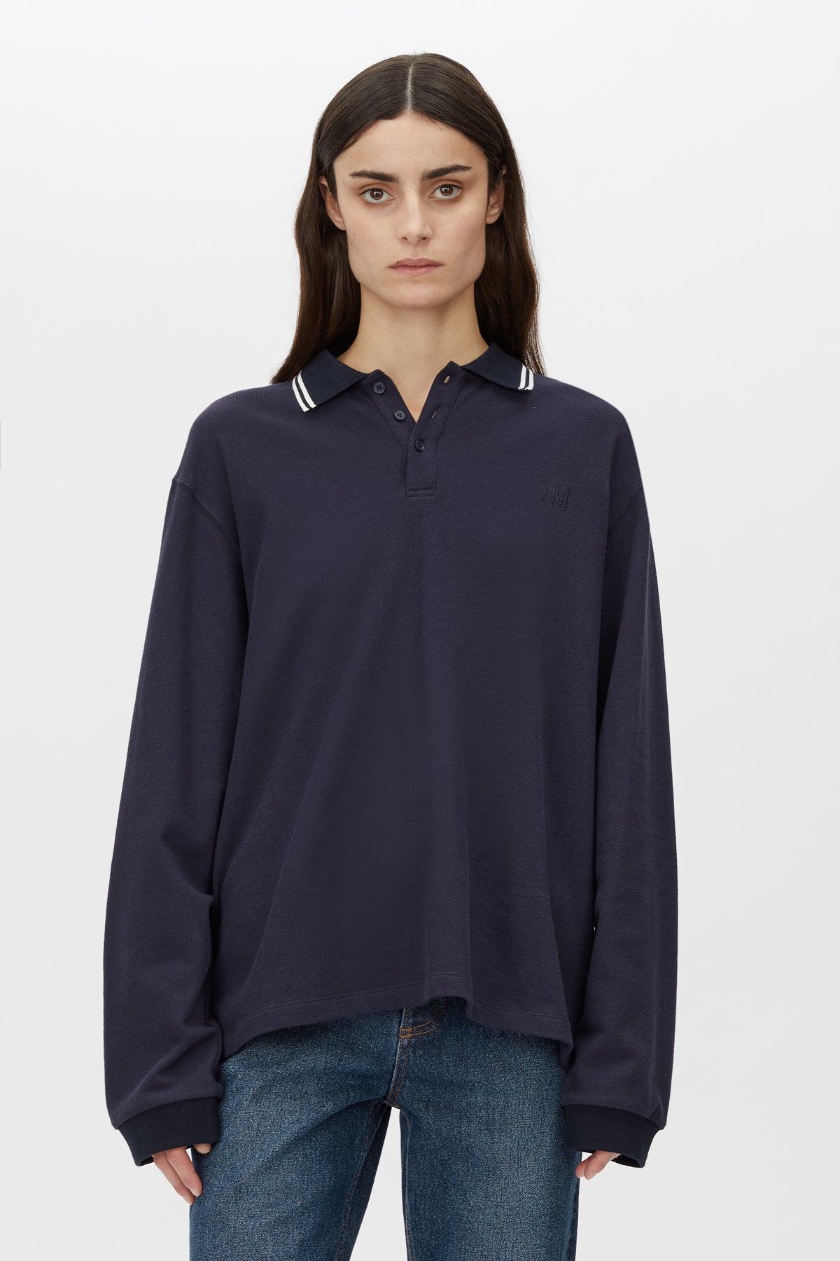 Aqui Long Sleeve Monogram Top