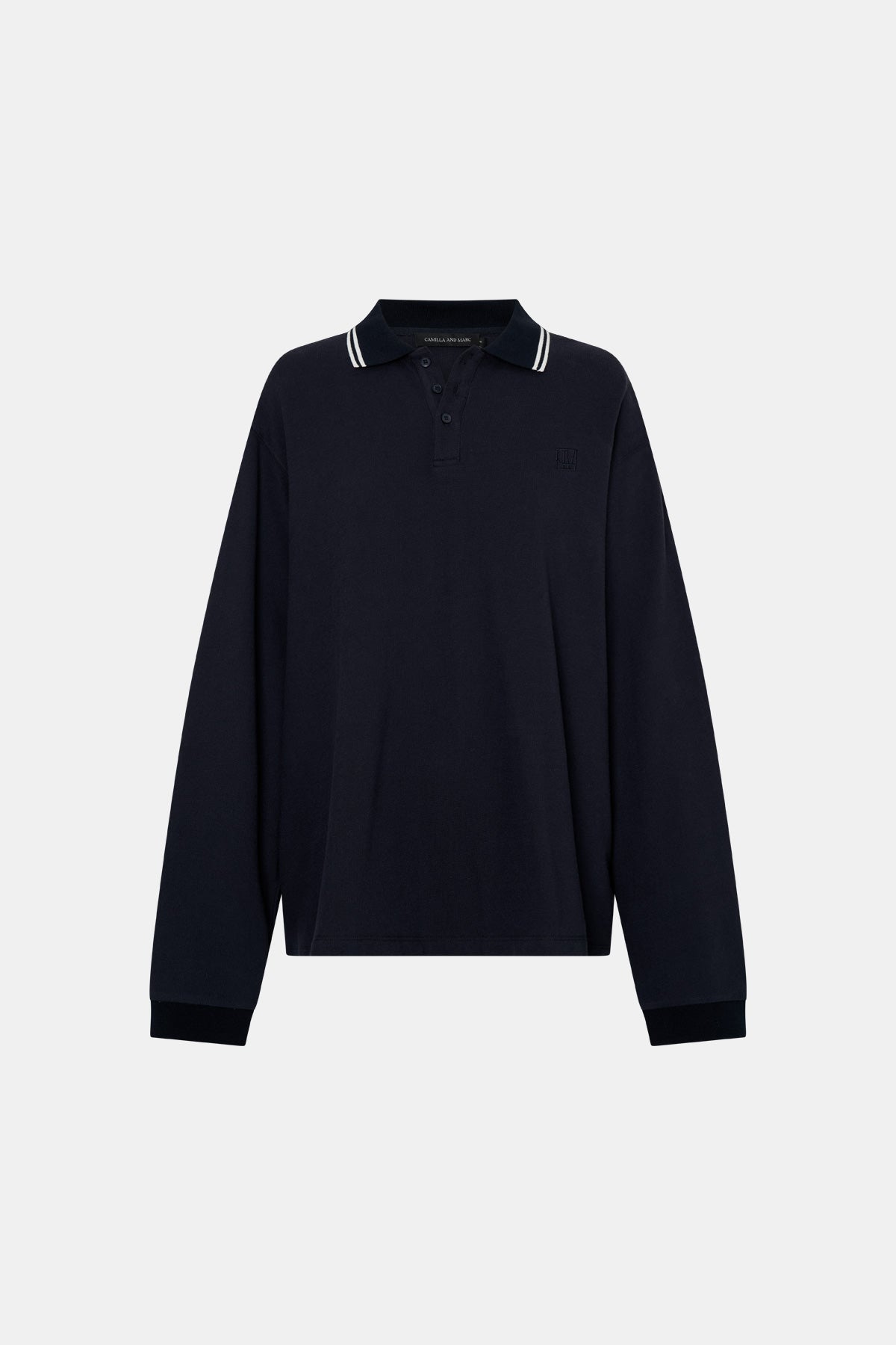 Aqui Long Sleeve Monogram Top