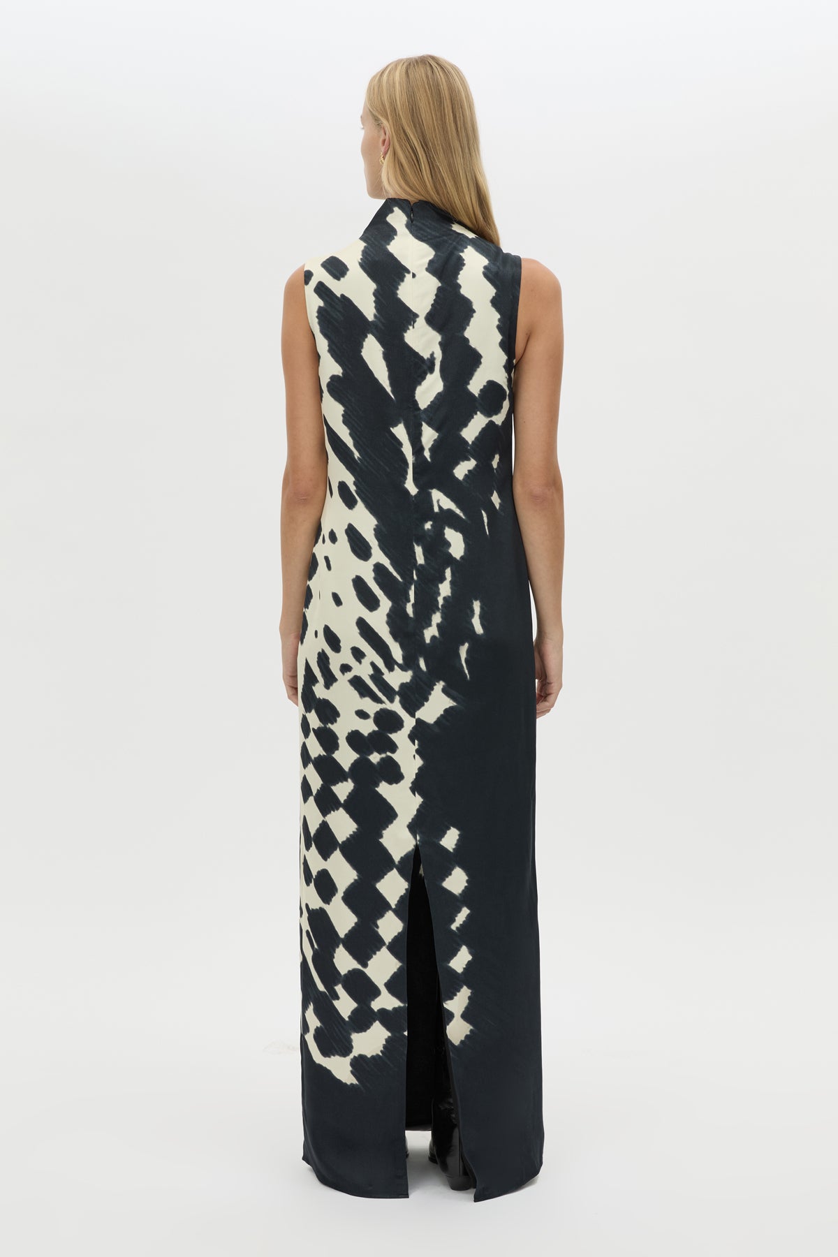 Asper Maxi Dress - CAMILLA AND MARC Asper sleeveless column maxi dress in navy print