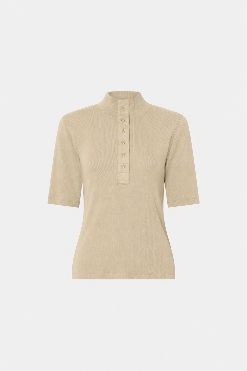 Aubrey Elbow Sleeve Rib Top