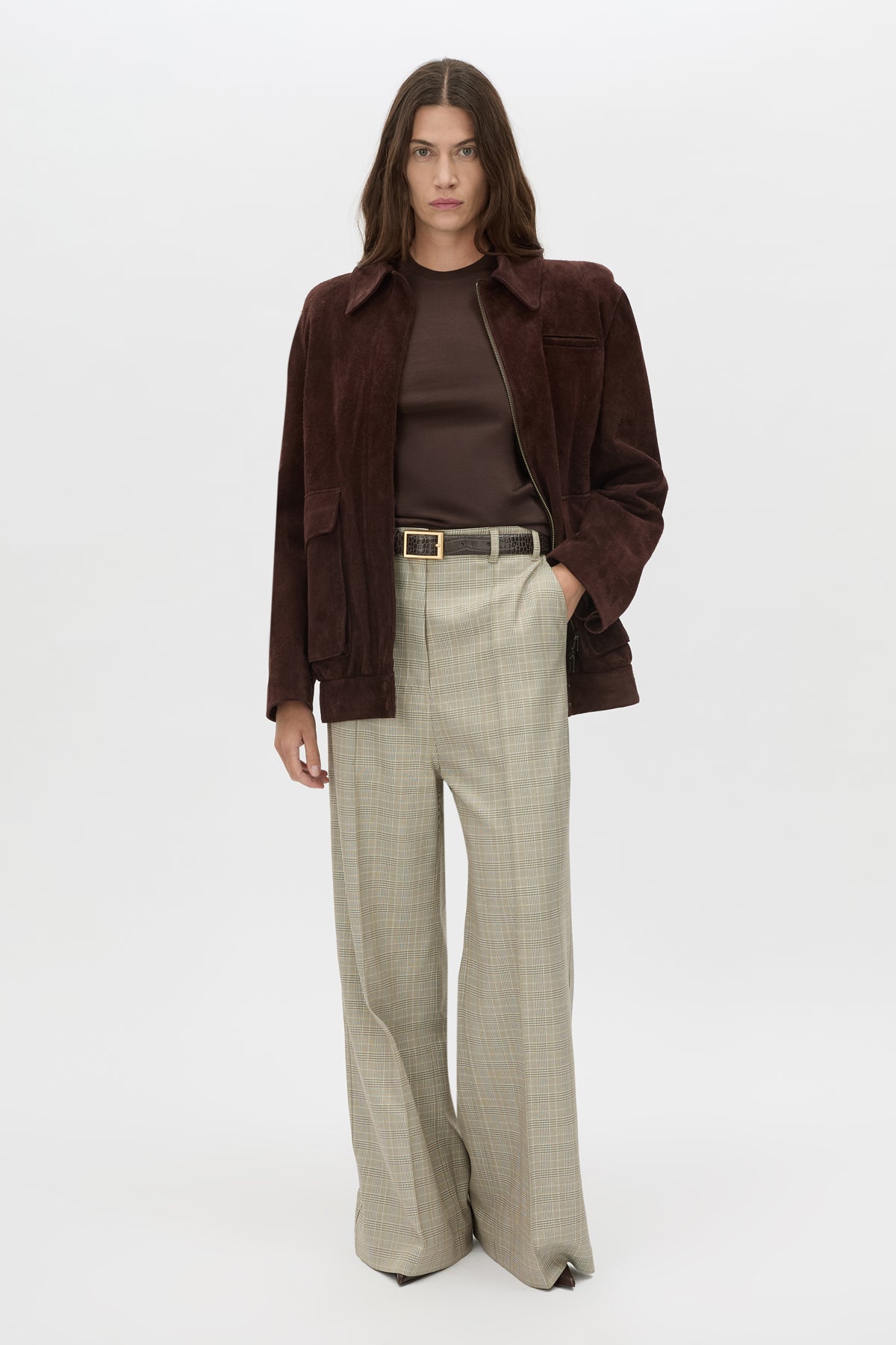 Bonnie Fitted Graphic Tee - CAMILLA AND MARC Bonnie fitted graphic baby tee in brown