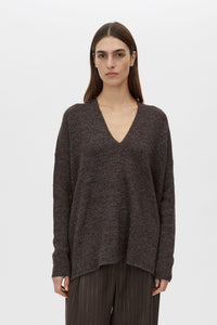 Botticino Deep V Neck Knit Sweater