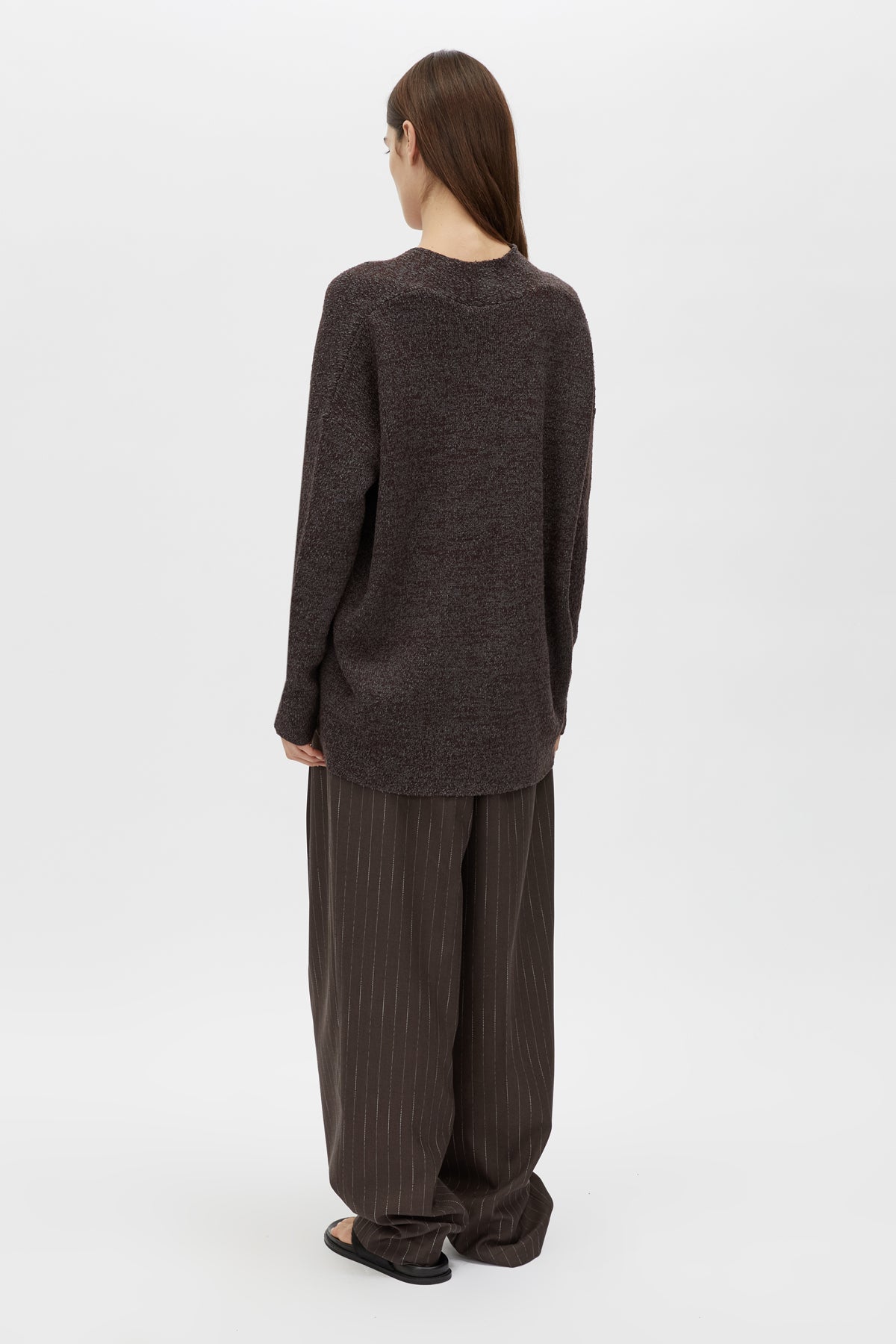 Botticino Deep V Neck Knit Sweater