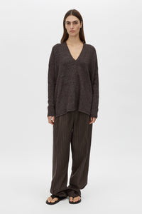 Botticino Deep V Neck Knit Sweater