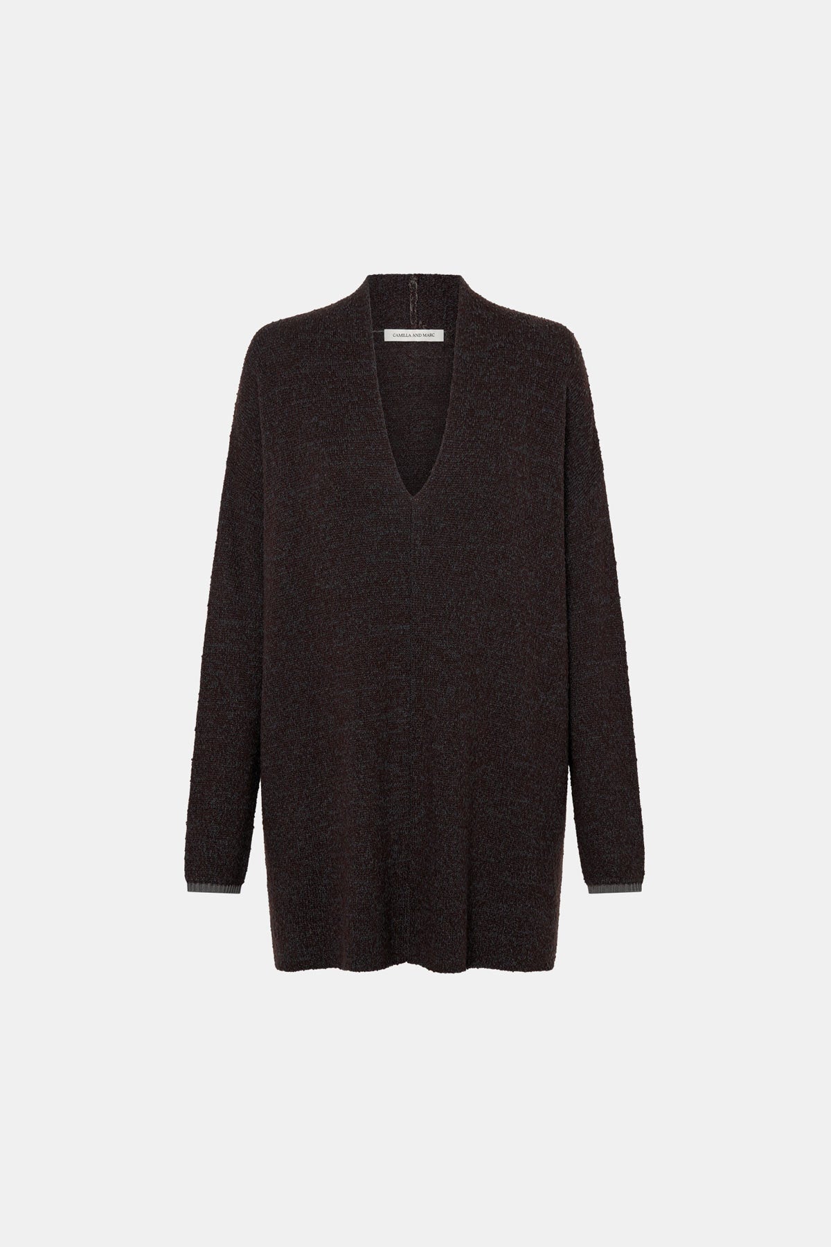Botticino Deep V Neck Knit Sweater