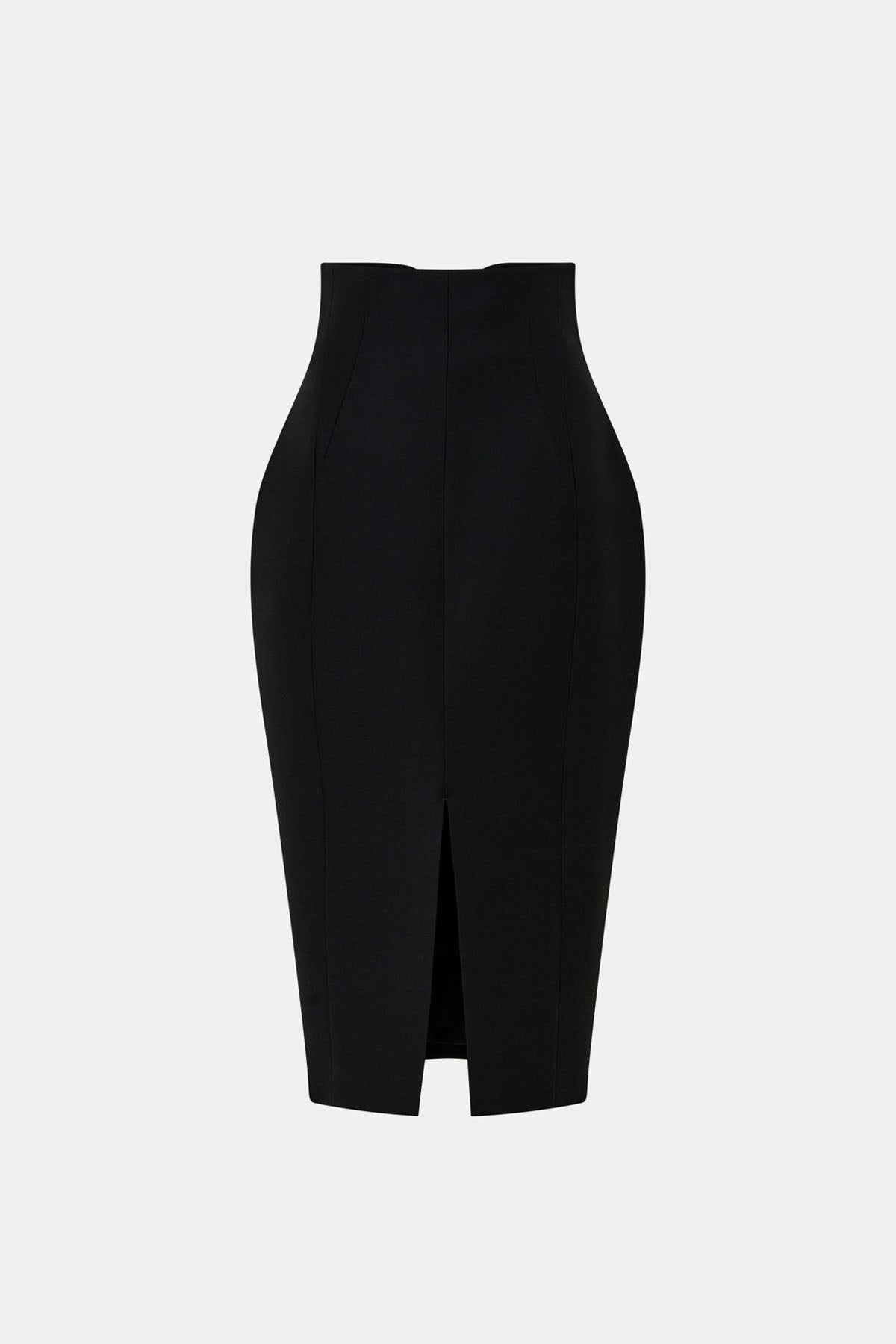 Caius High Corset Waist Midi Skirt