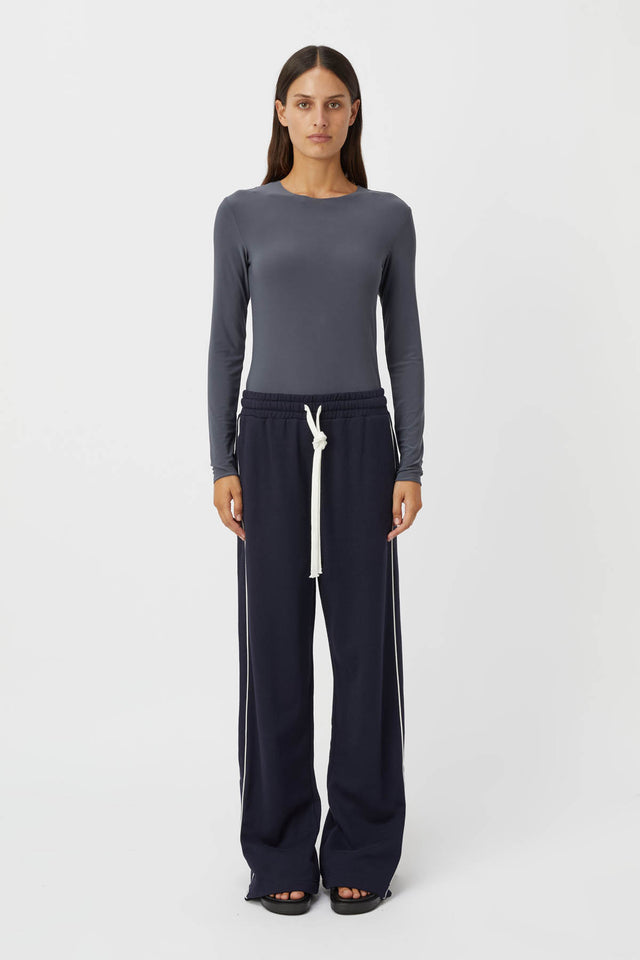 Canton Cotton Track Pant in Ink Blue CAMILLA AND MARC C M