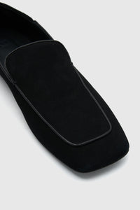 Carolyn Loafer - CAMILLA AND MARC Carolyn square toe slip-on loafer in black Italian leather