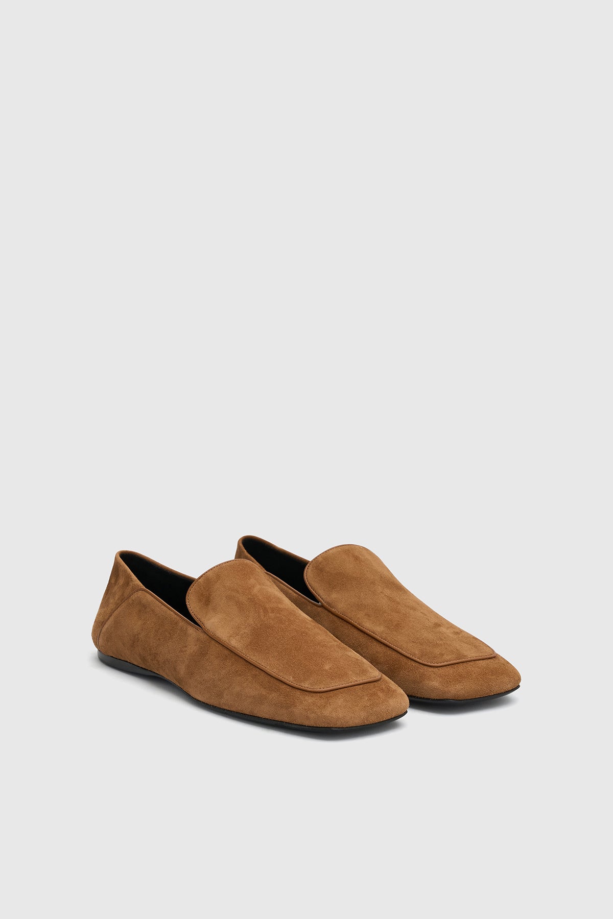Carolyn Loafer - CAMILLA AND MARC Carolyn square toe slip-on loafer in tan Italian leather