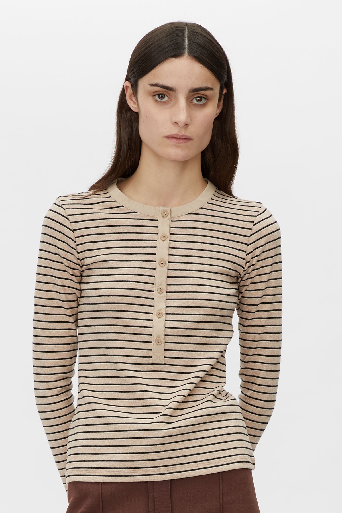 Cassian Button Down Stripe Top