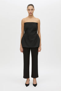 Cassie Bodice Top - CAMILLA AND MARC Cassie tailored black strapless bodice top with internal bodice